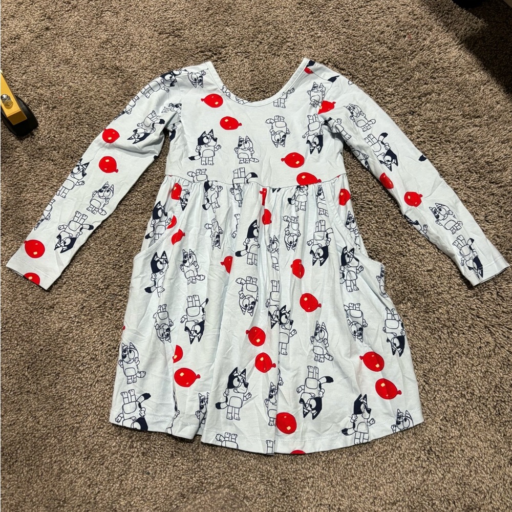 Hanna Andersson Bluey Skater Dress Size 5 NEVER WORN